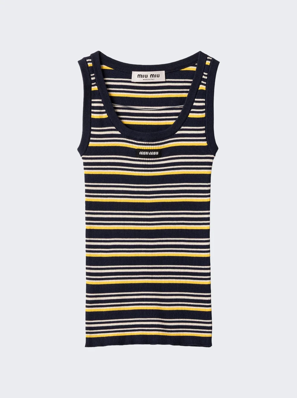 Striped Tank Top Bleu - 1