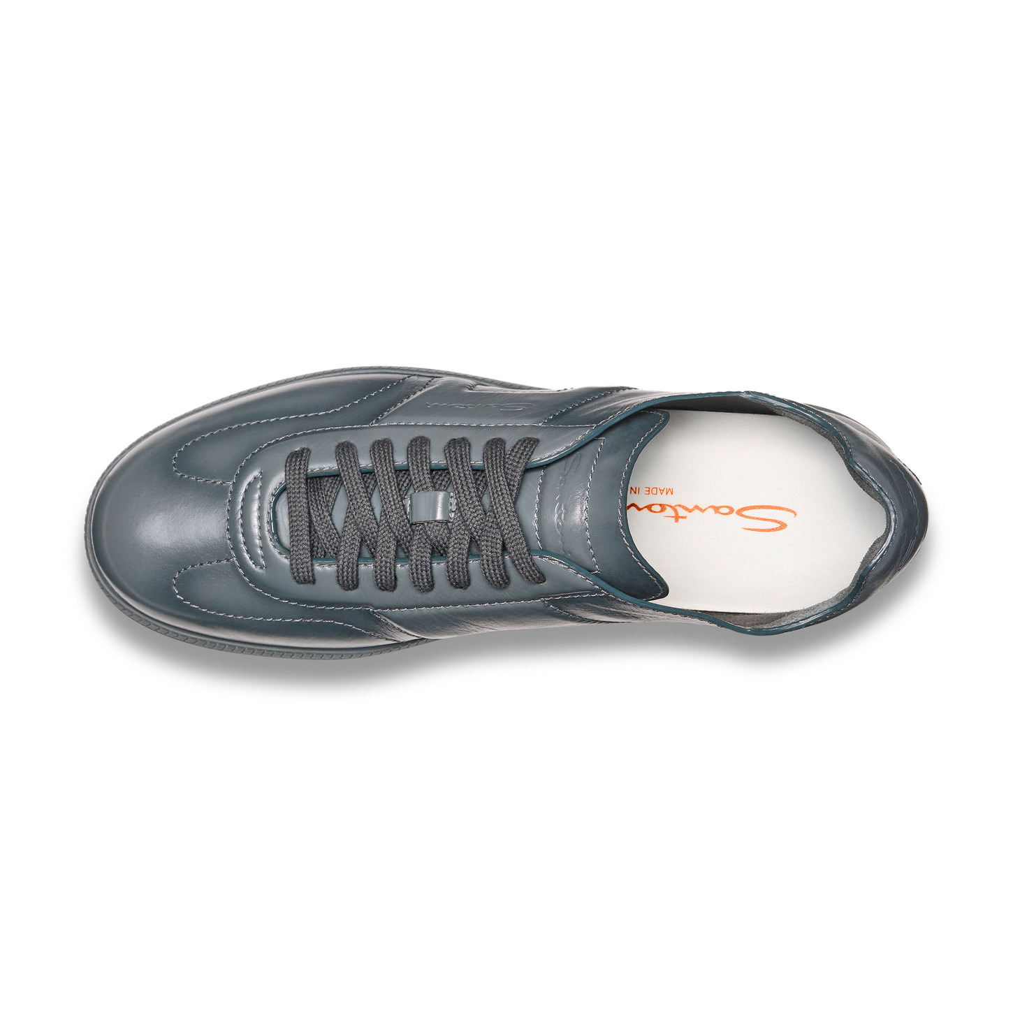 Men's blue leather DBS Oly sneaker - 5
