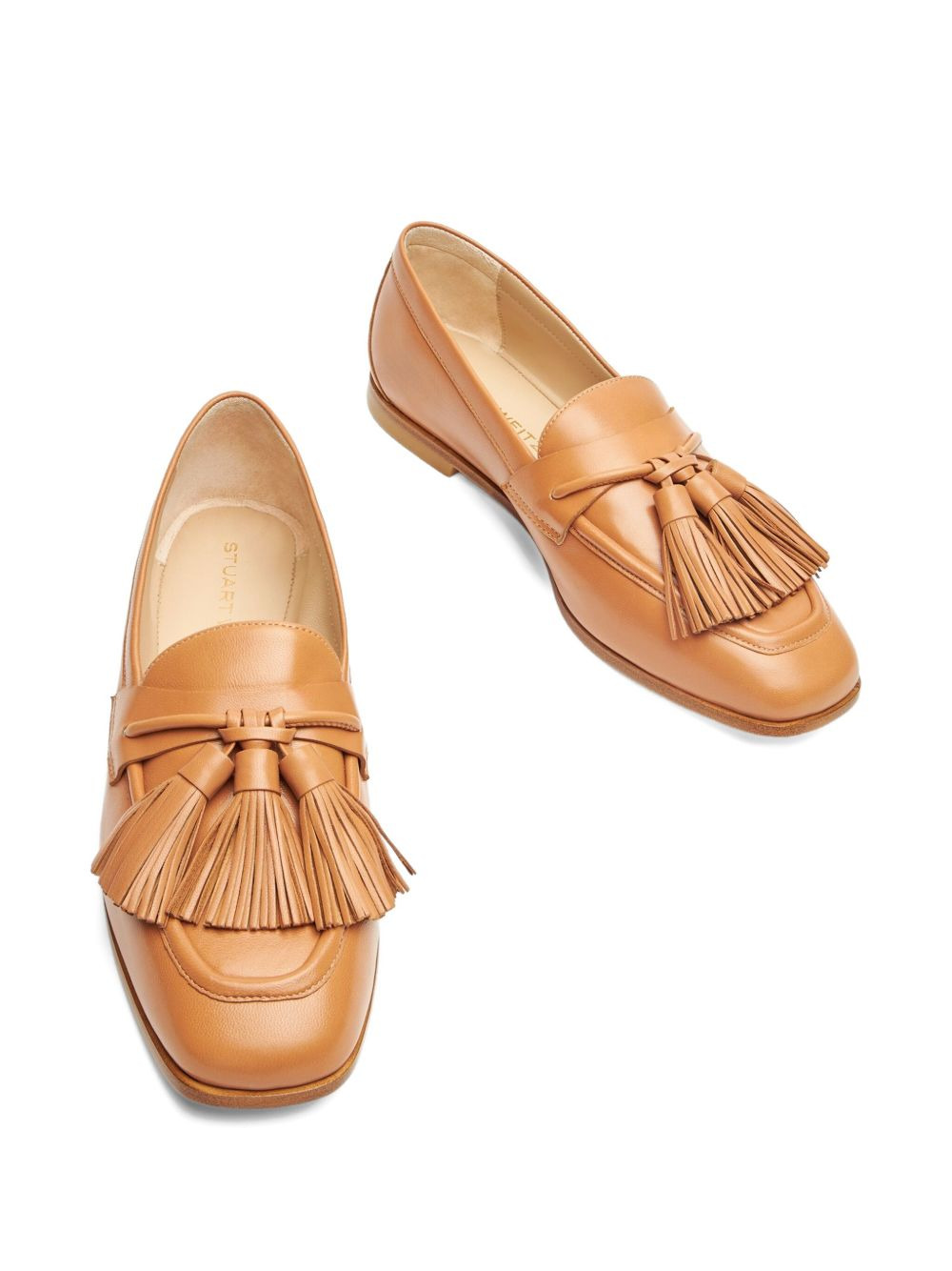 tassel leather loafers - 3