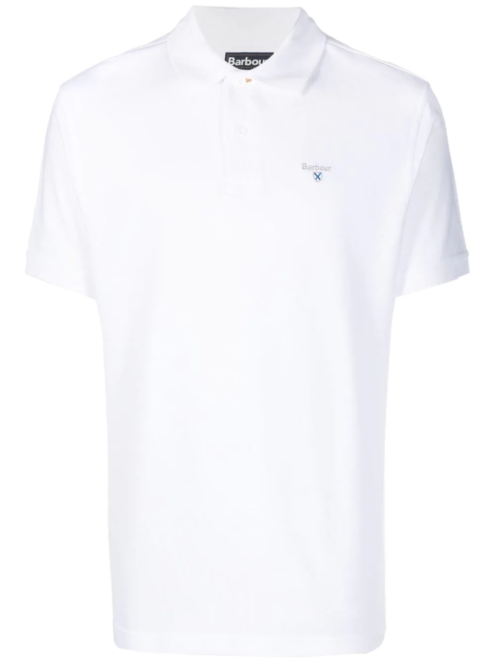 embroidered-logo polo shirt - 1