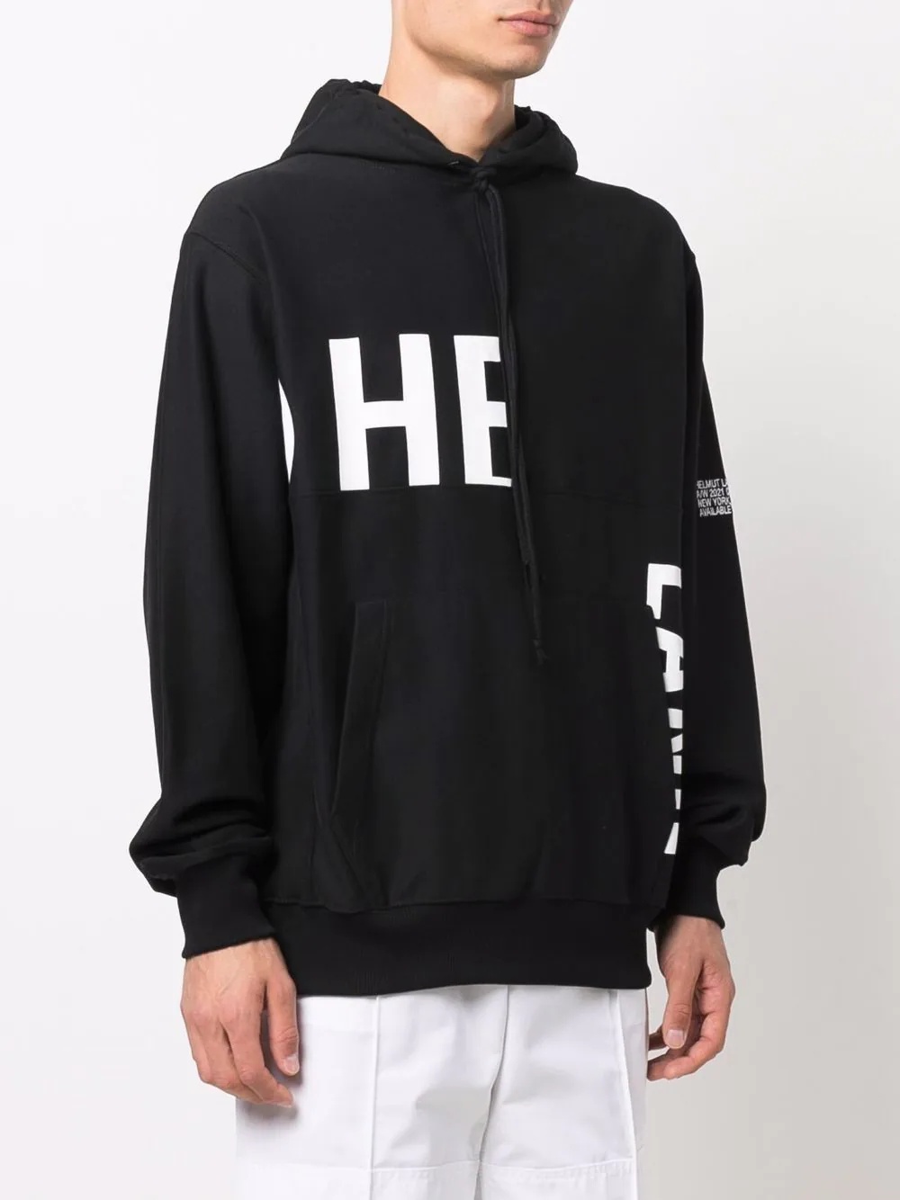 logo-print pullover hoodie - 3