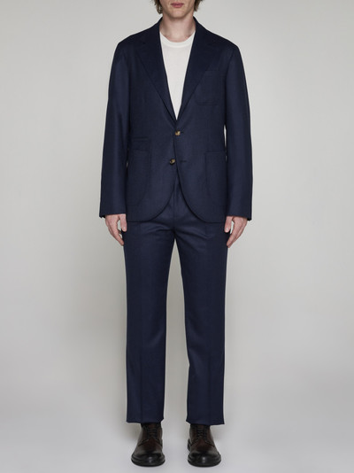Brunello Cucinelli Single-breasted wool suit outlook