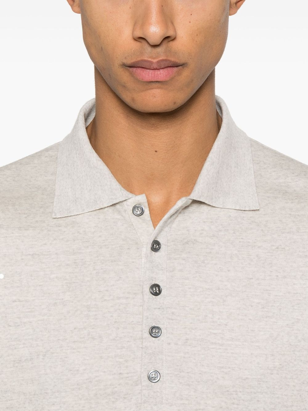 4-Bar wool polo shirt - 4