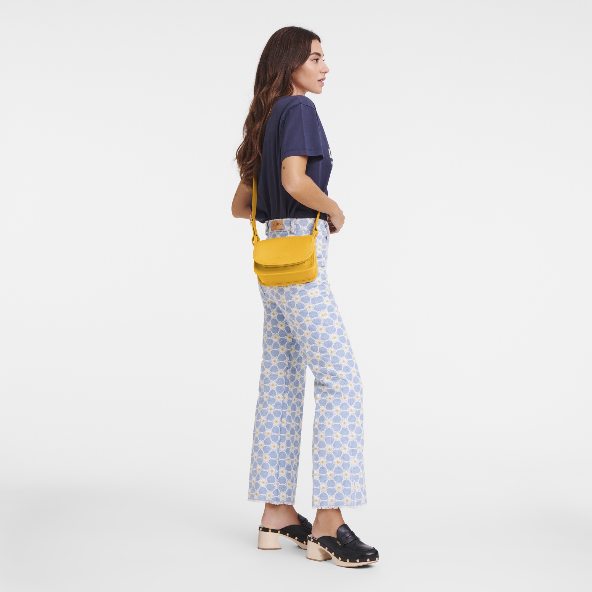 Le Foulonné XS Crossbody bag Apricot - Leather - 2