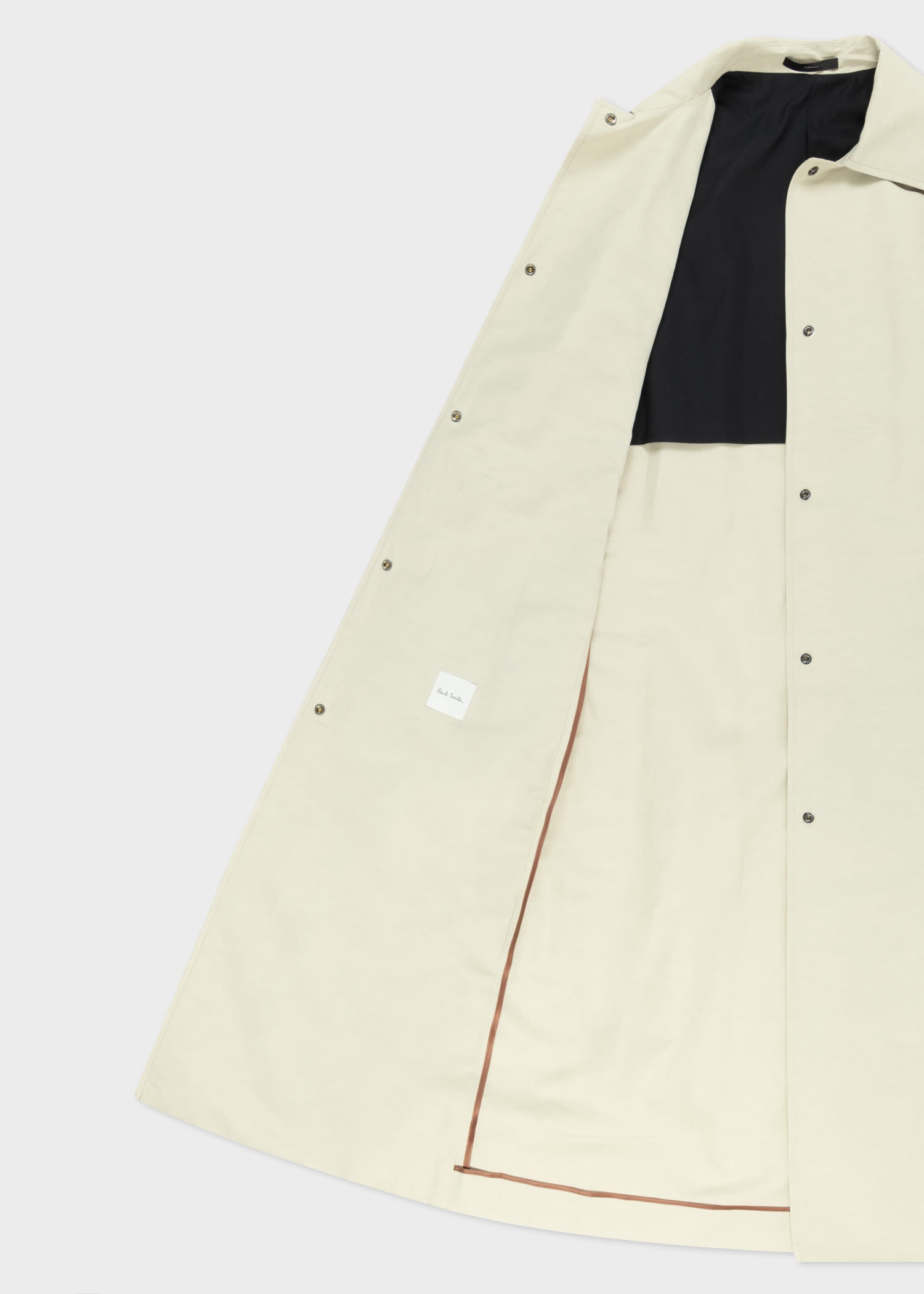 Stone Linen-Cotton Overcoat - 4