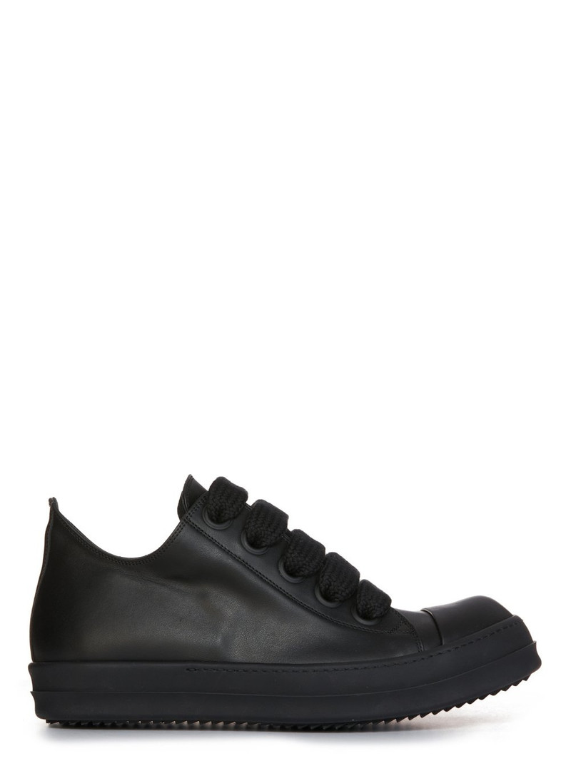 Scarpe In Pelle Low Top Sneakers Black 1