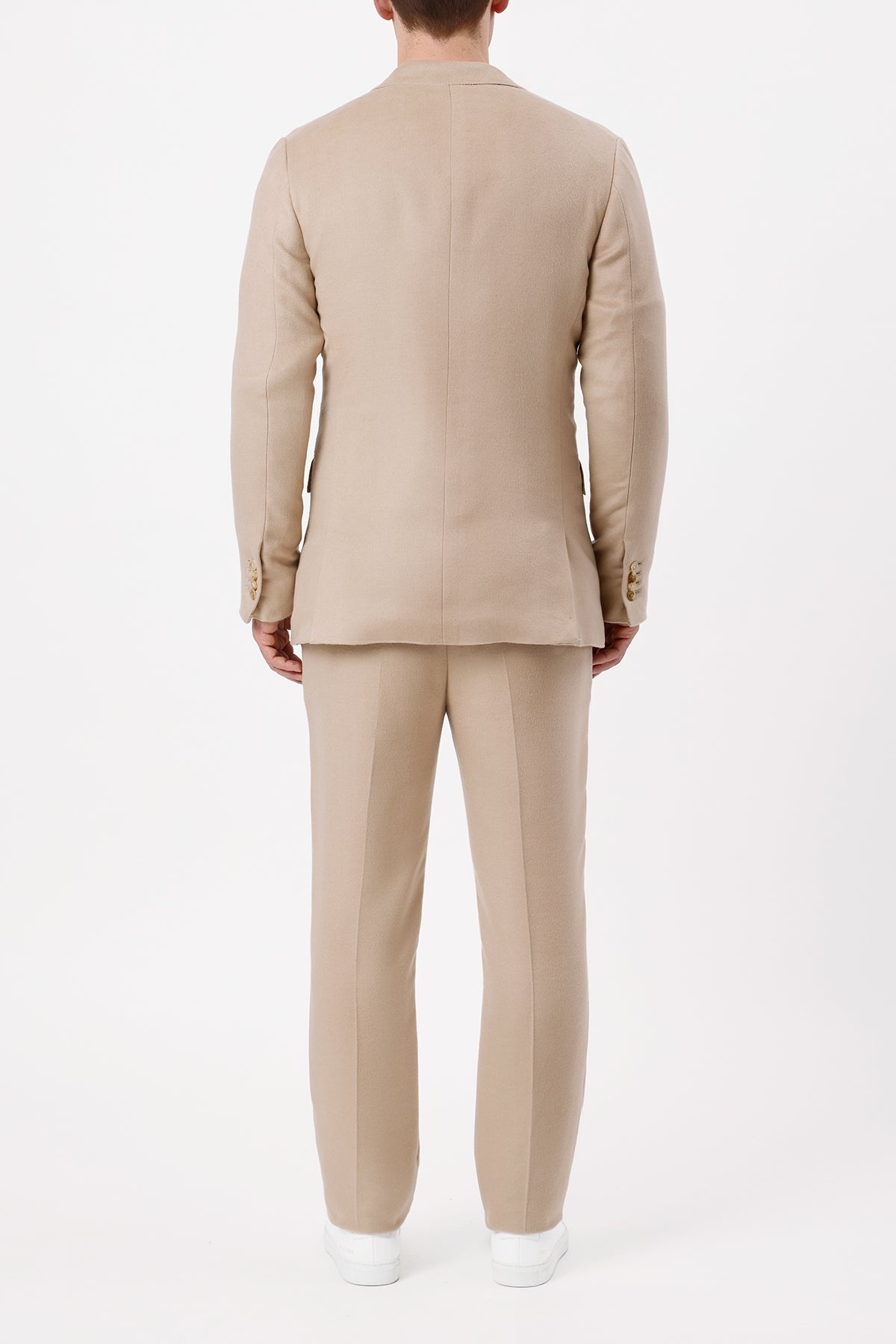 Irving Jacket in Camel Winter Silk - 4