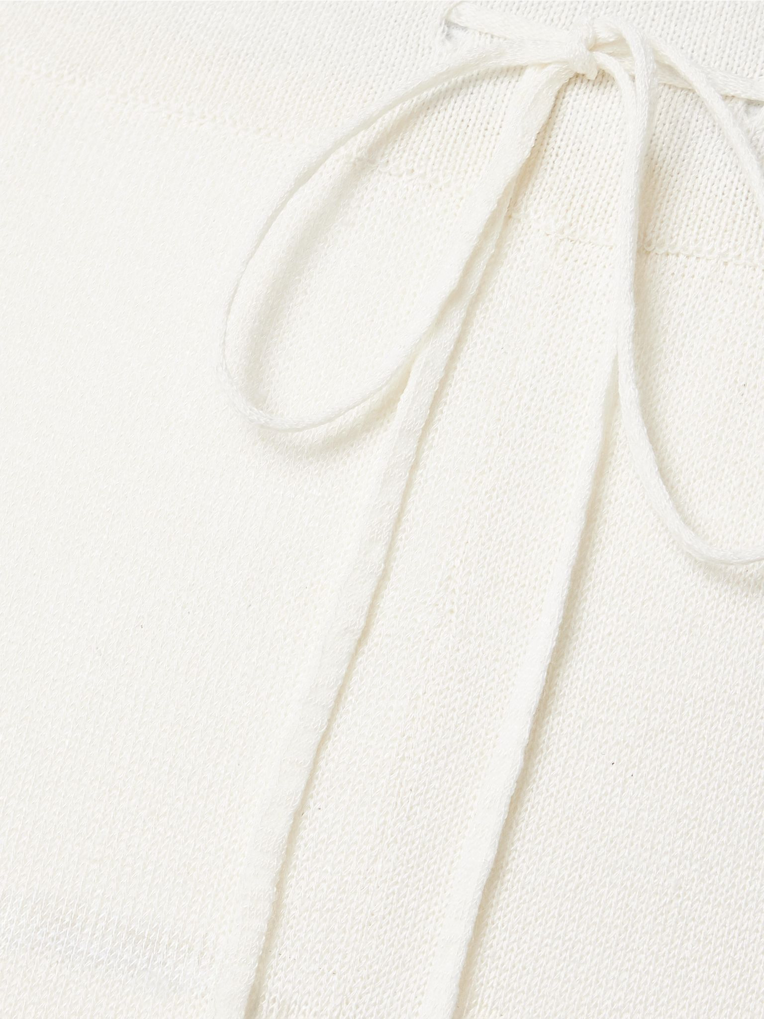 Jory linen-blend wide-leg pants Ivory - 5