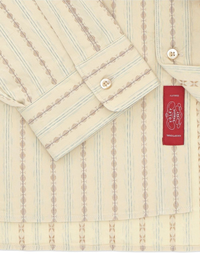 Prequel stand-up collar striped shirt 4