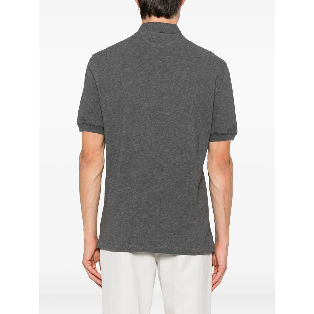 Brunello Cucinelli Grey Polo Shirts Men - 4