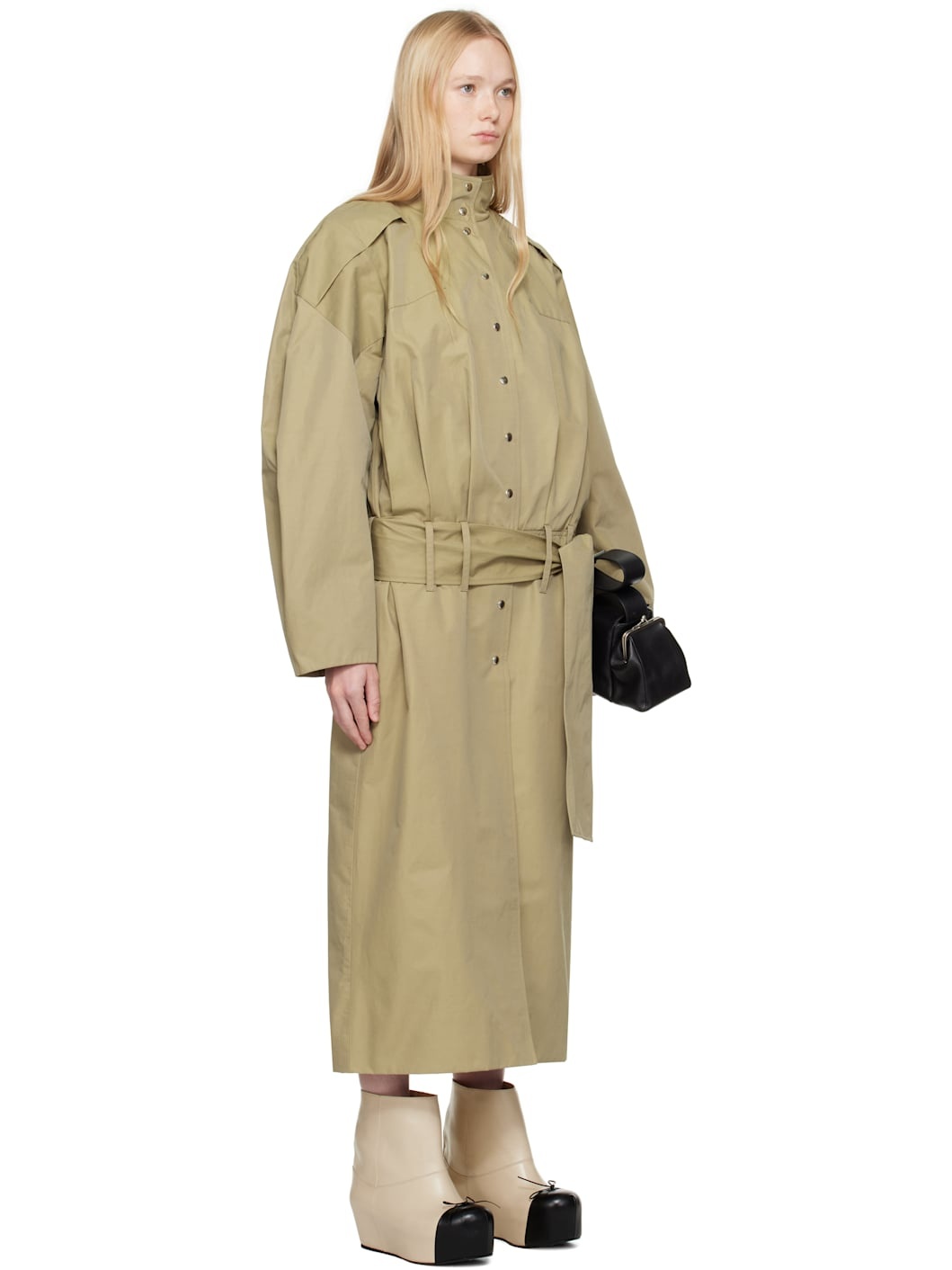 Beige Yohana Trench Coat - 2