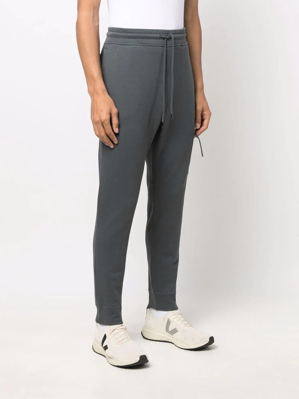 logo patch tapered track pants - 3