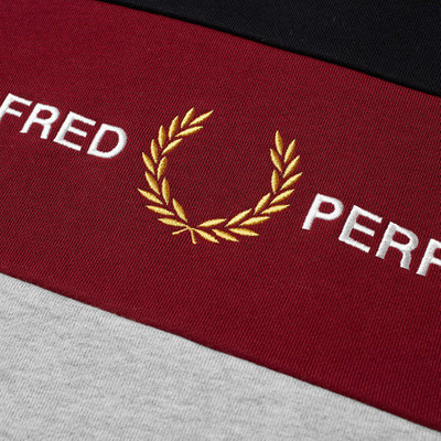 Fred Perry Fred Perry Authentic Embroidered Logo Panel Crew Sweat outlook