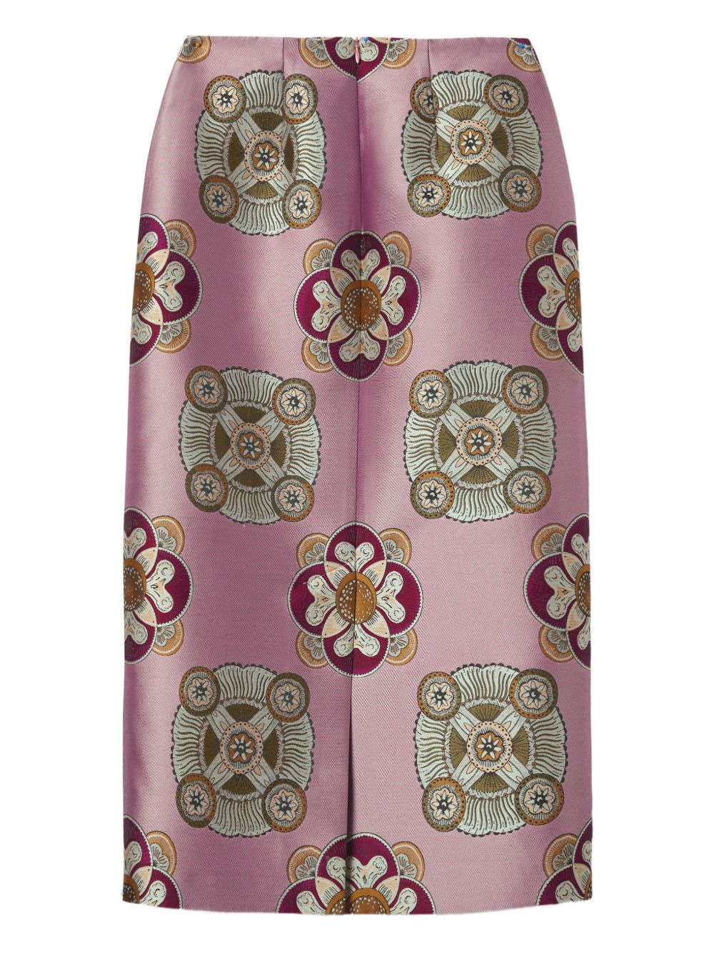 floral-print pencil skirt - 4