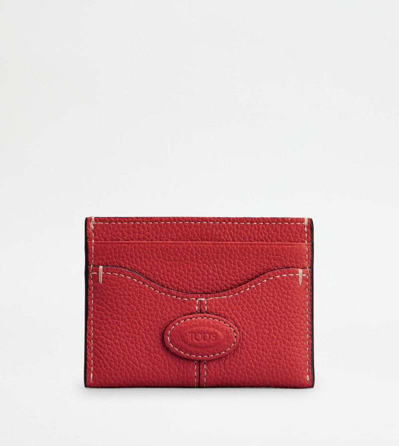 Tod's CARD HOLDER IN LEATHER - RED outlook