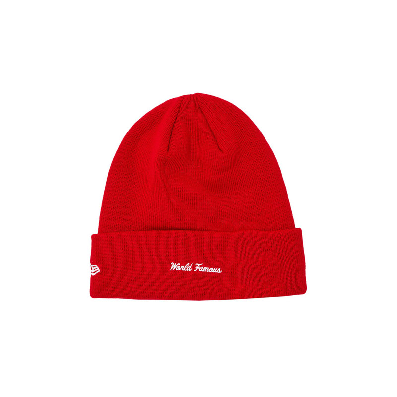 Supreme Supreme x New Era Box Logo Beanie 'Red' outlook