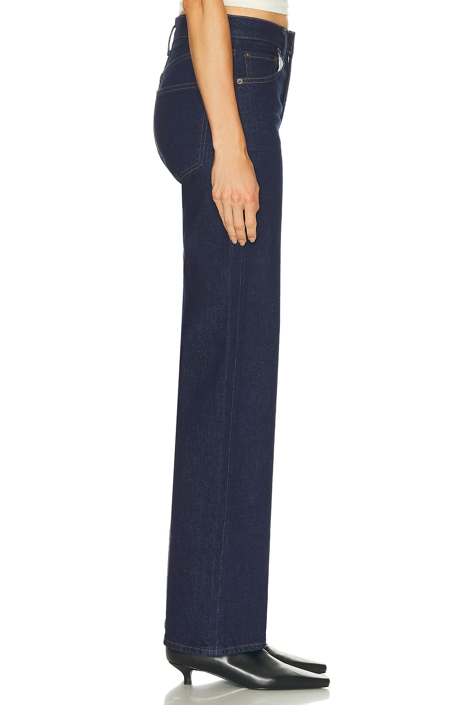 Harper Mid Rise Relaxed Straight Jeans - 3