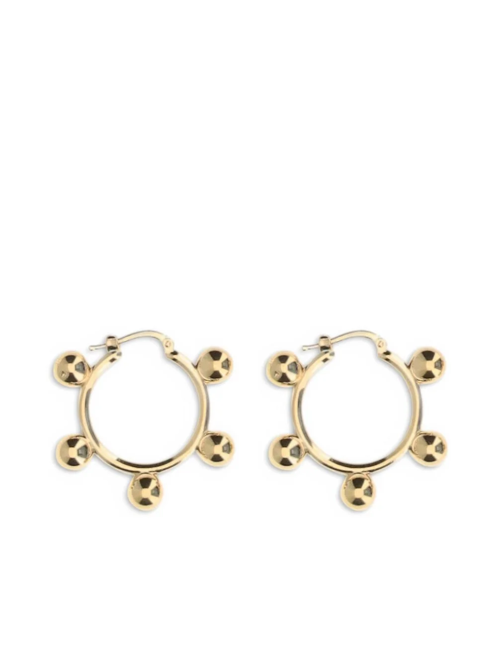 beaded hoop earrings - 1