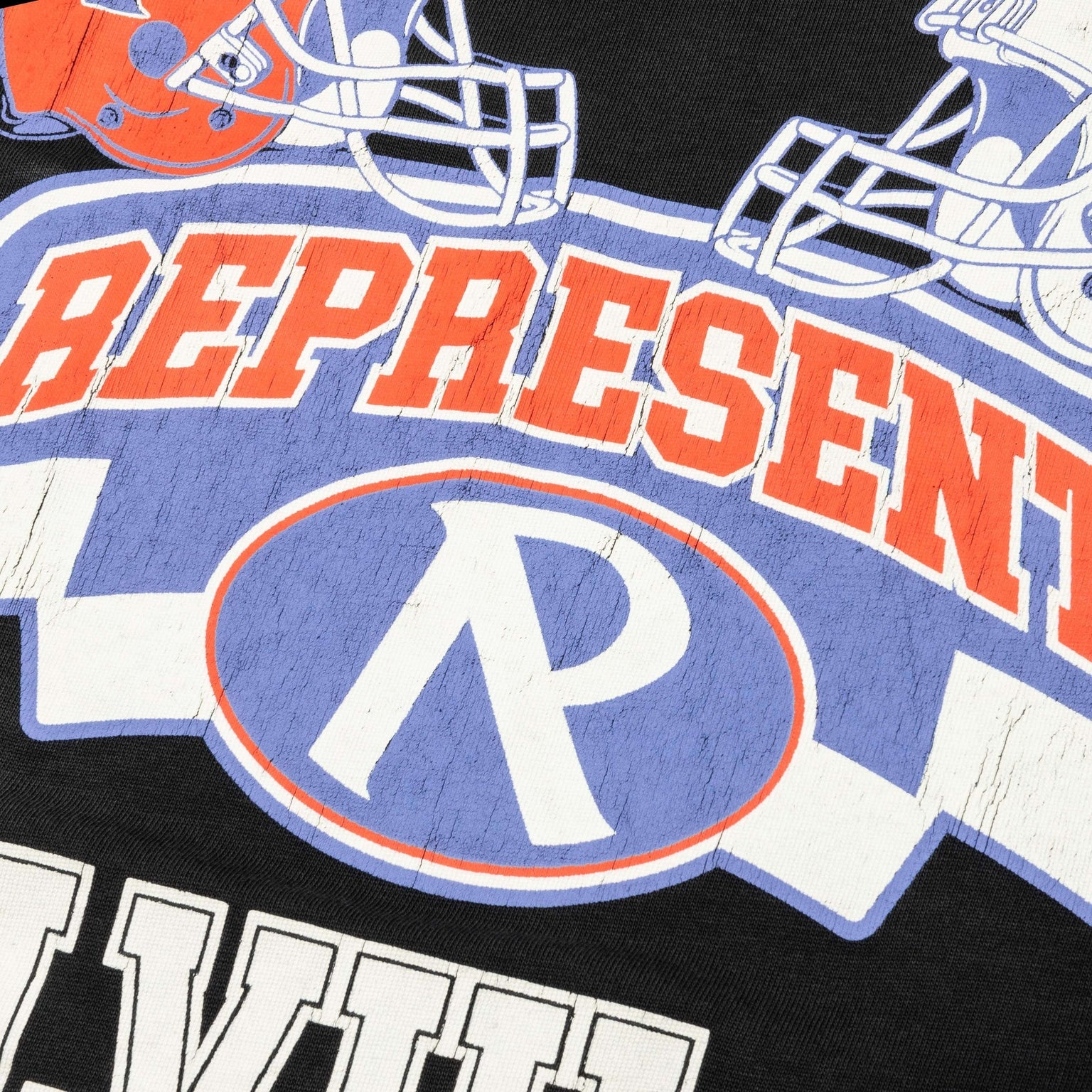 FEATURE X REPRESENT CHAMPIONS T-SHIRT - STAINED BLACK - 6