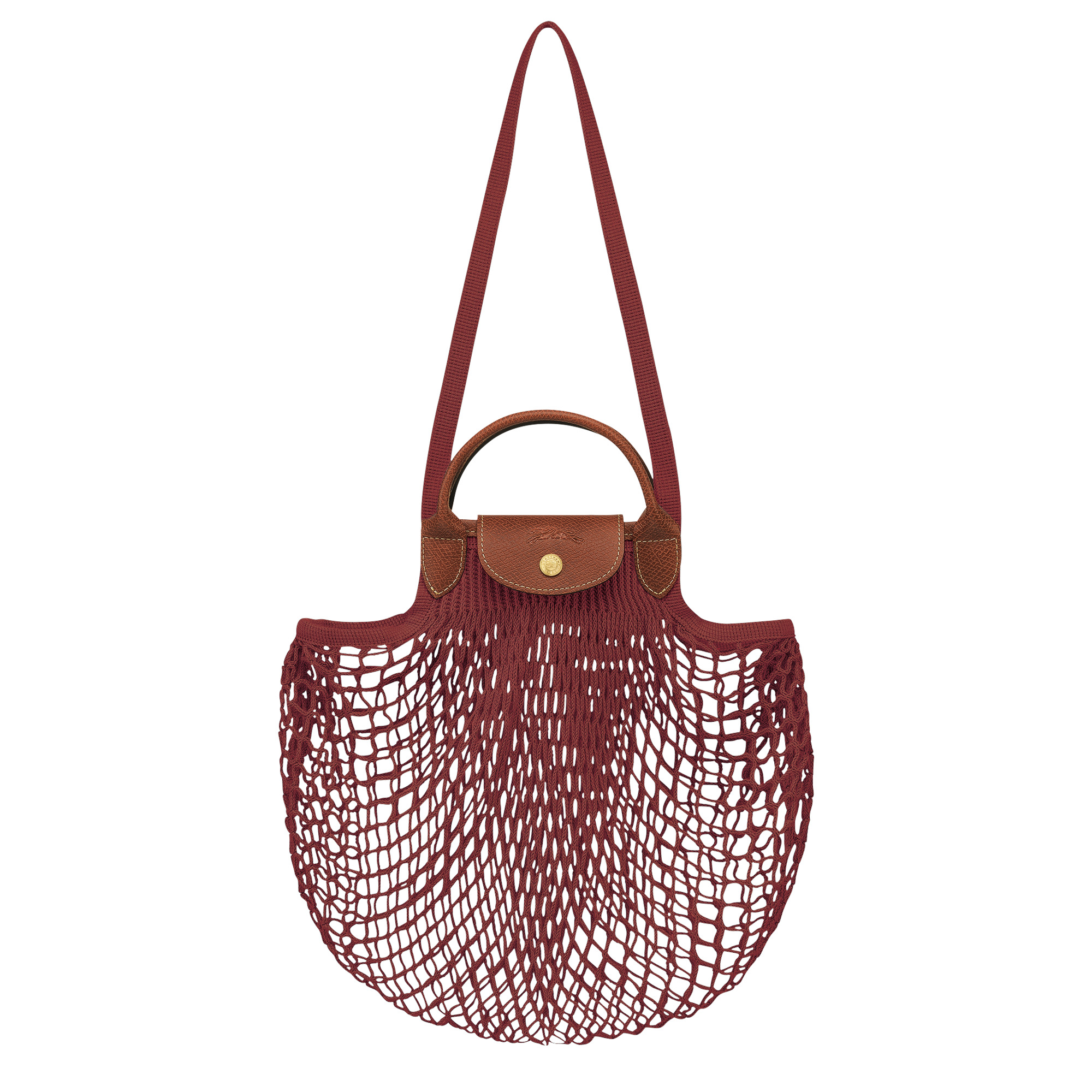 Le Pliage Filet L Mesh bag Mahogany - Canvas - 1