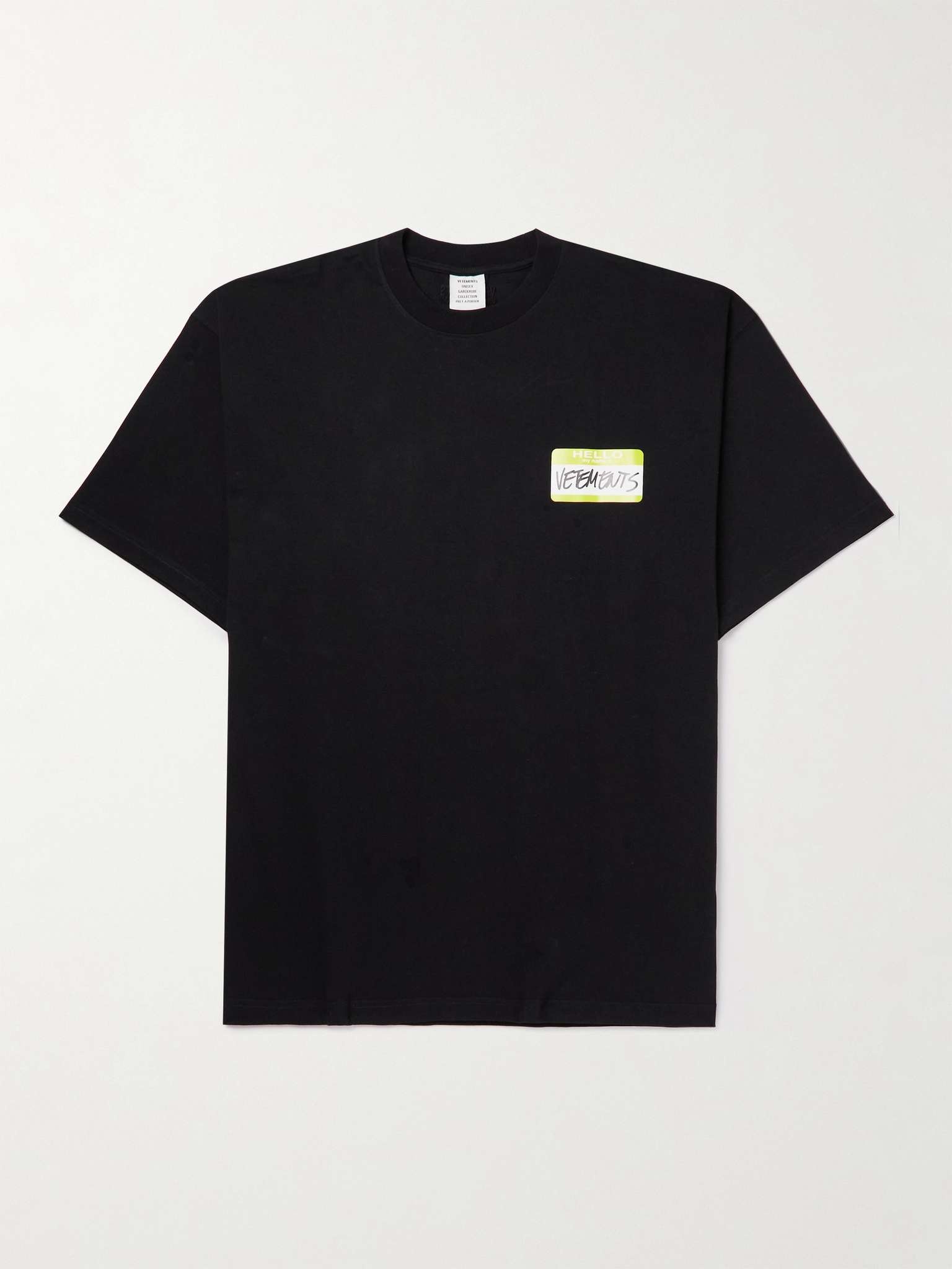 Oversized Logo-Print Cotton-Jersey T-Shirt - 1