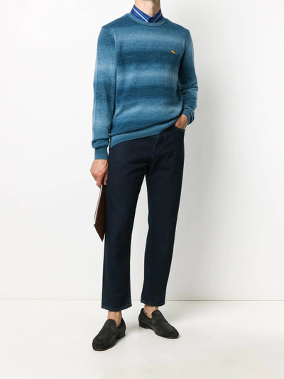 Etro  colour-block embroidered logo jumper outlook