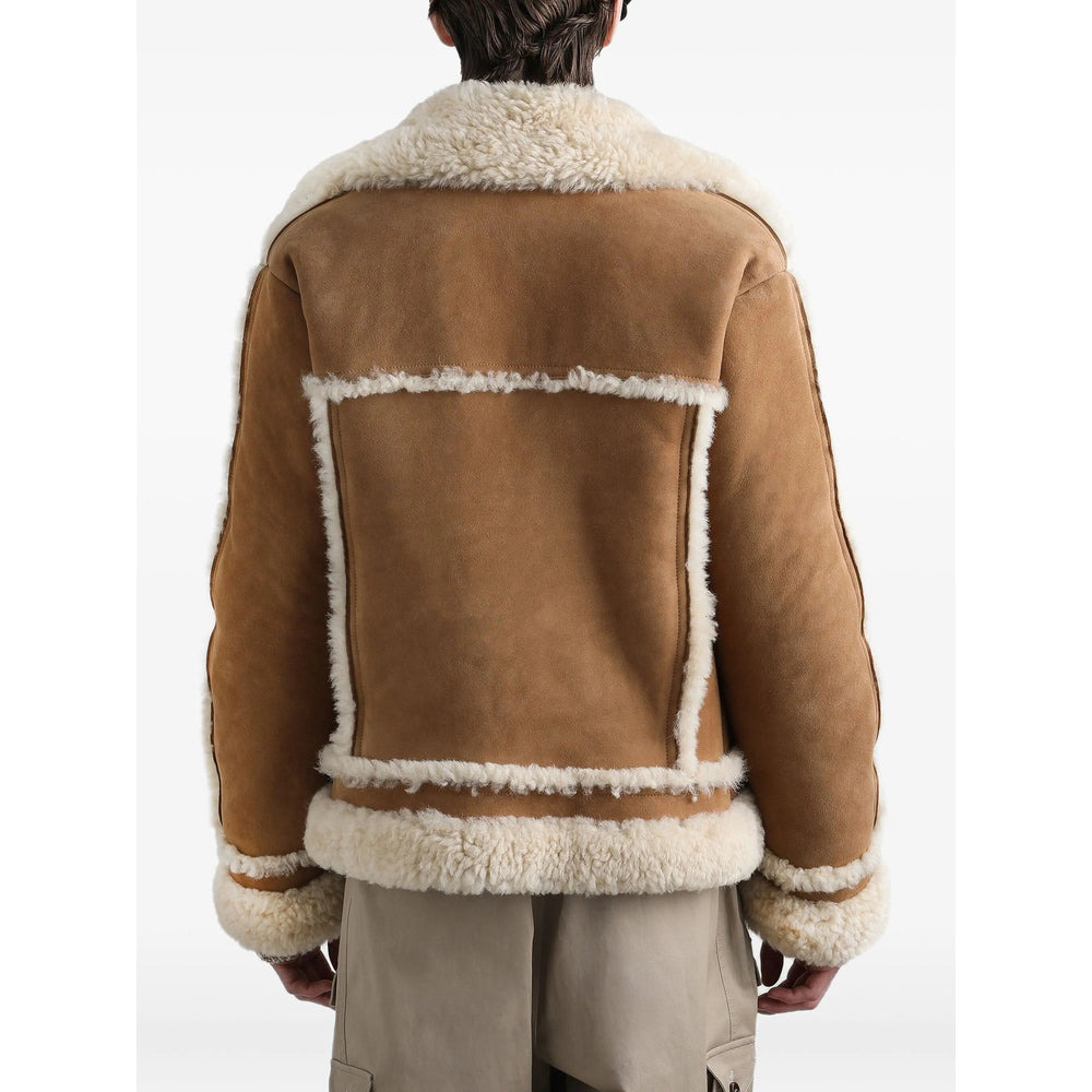 Dolce & Gabbana Brown Jackets - Leather Jackets Men - 5
