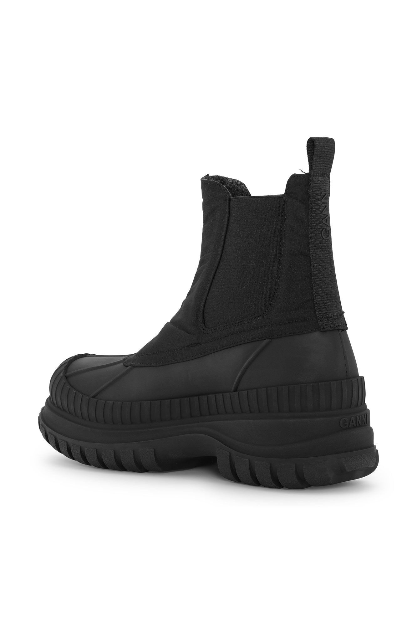 BLACK OUTDOOR CHELSEA BOOTS - 2