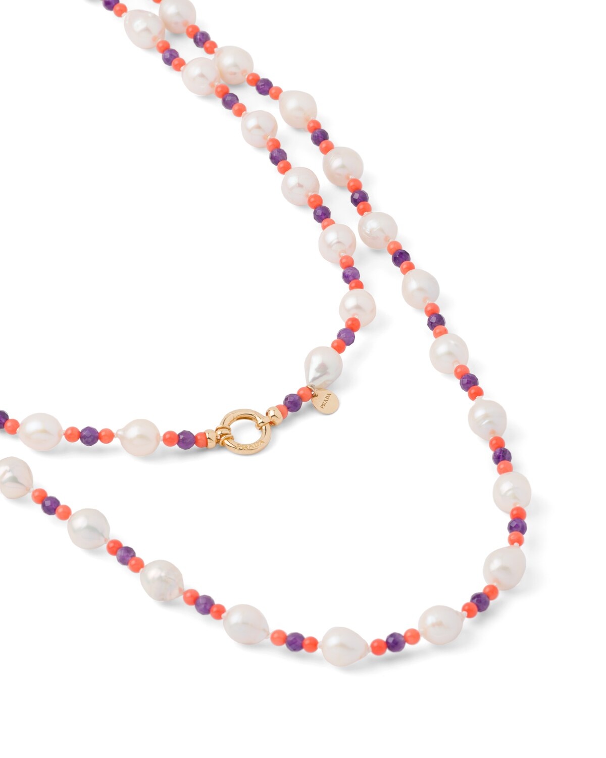 Prada Fine Jewellery gold and pearl necklace - 3