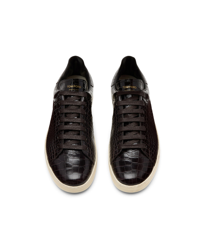 TOM FORD PRINTED CROC WARWICK SNEAKER outlook