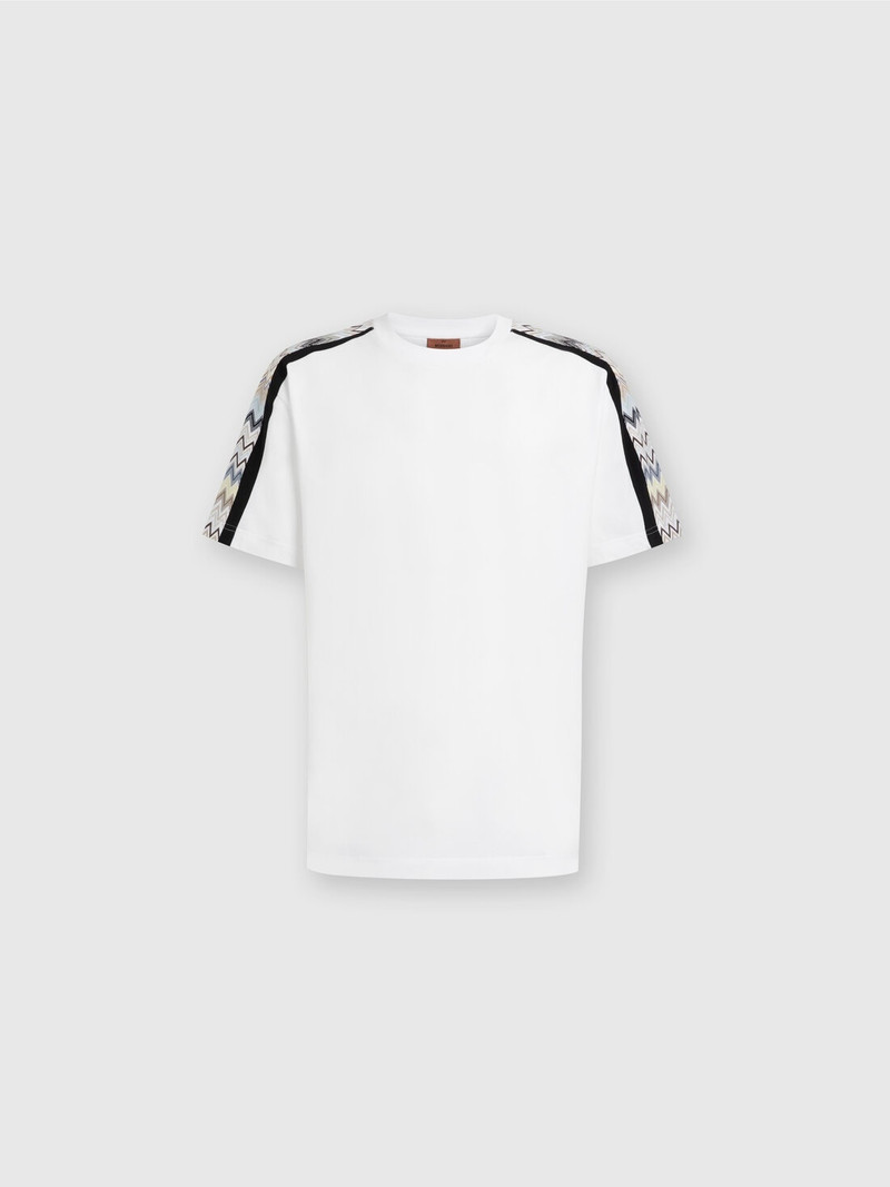 코튼 jersey 티셔츠 zigzag 삽입 1
