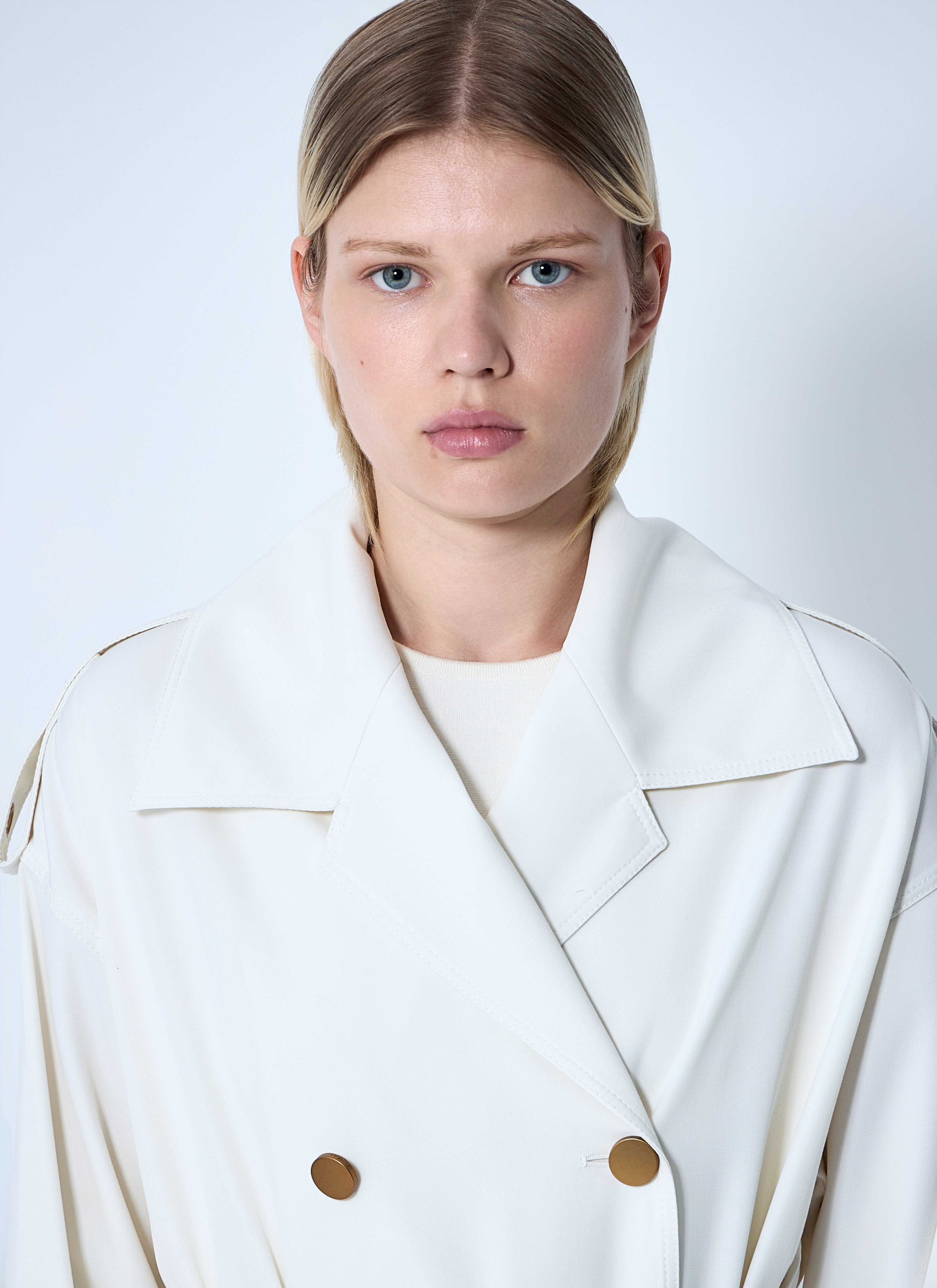 Max Mara Women Water-Repellent Garbardine Trench Coach - 5
