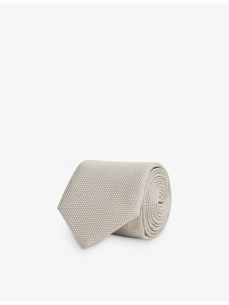 Ceremony textured silk tie 1