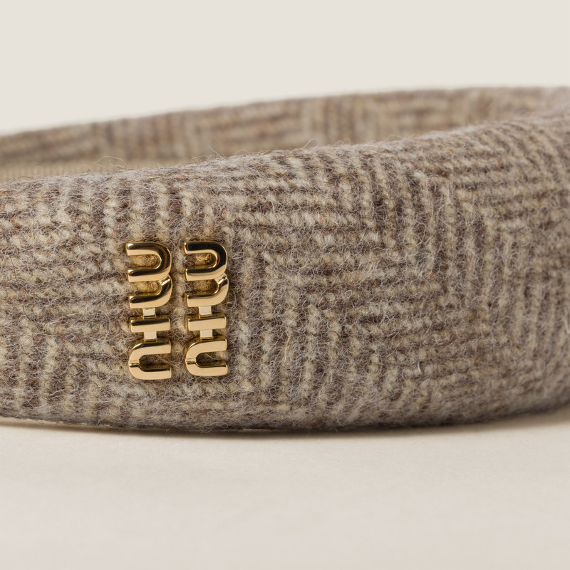 Chevron wool headband 3
