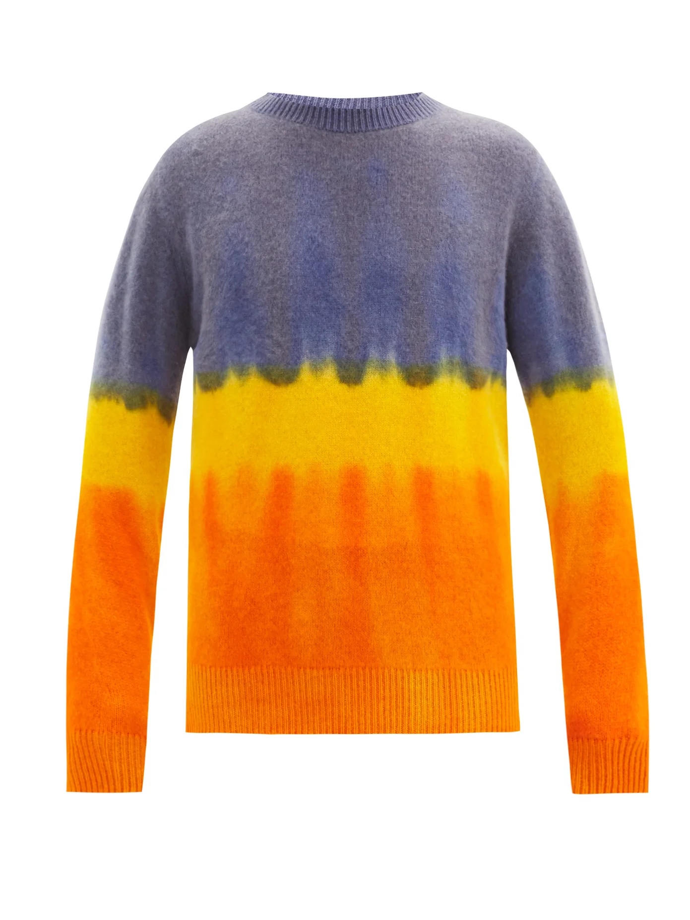 Gradient tie-dye cashmere sweater - 1