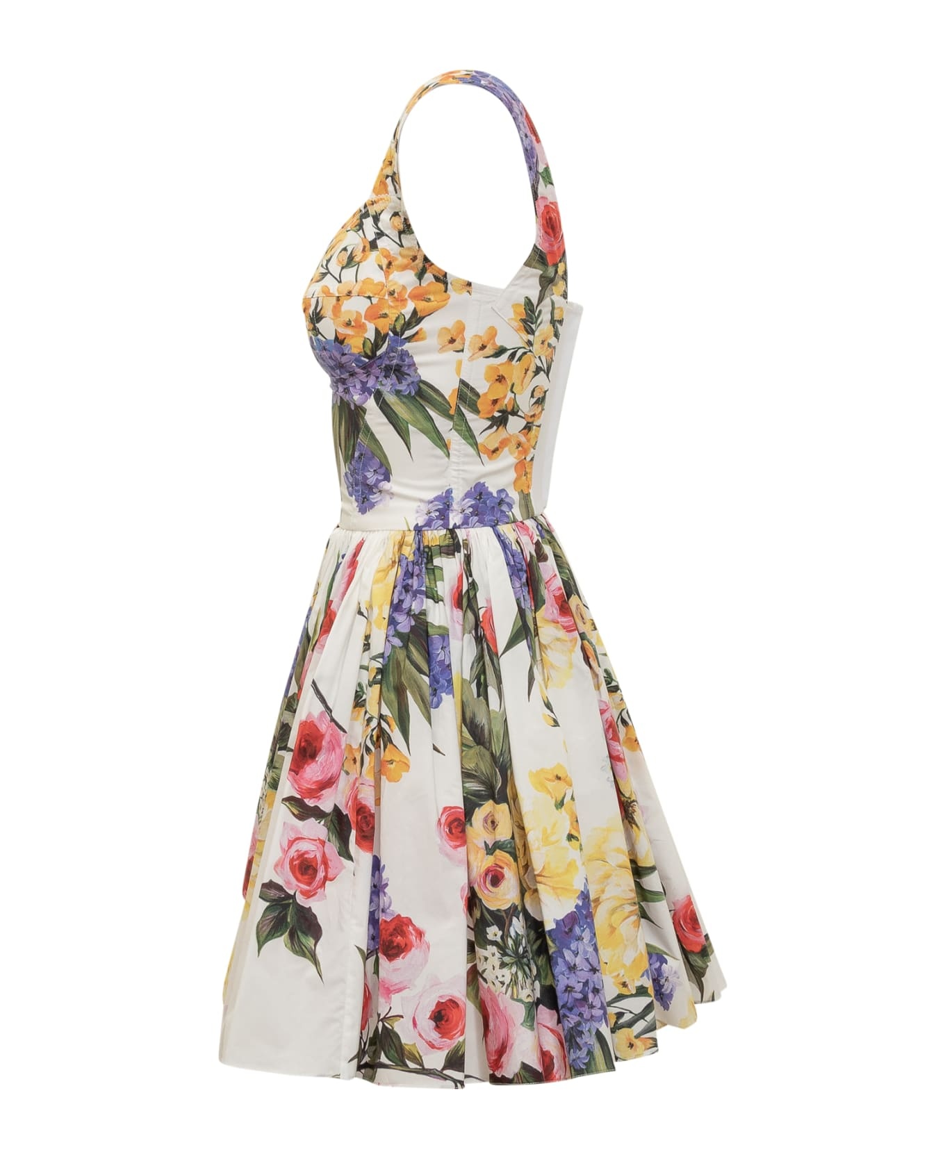 Garden Printed Mini Corset Dress - 3