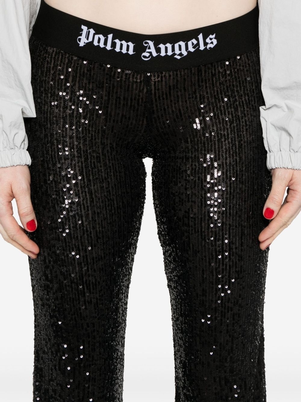 logo-tape trousers - 5