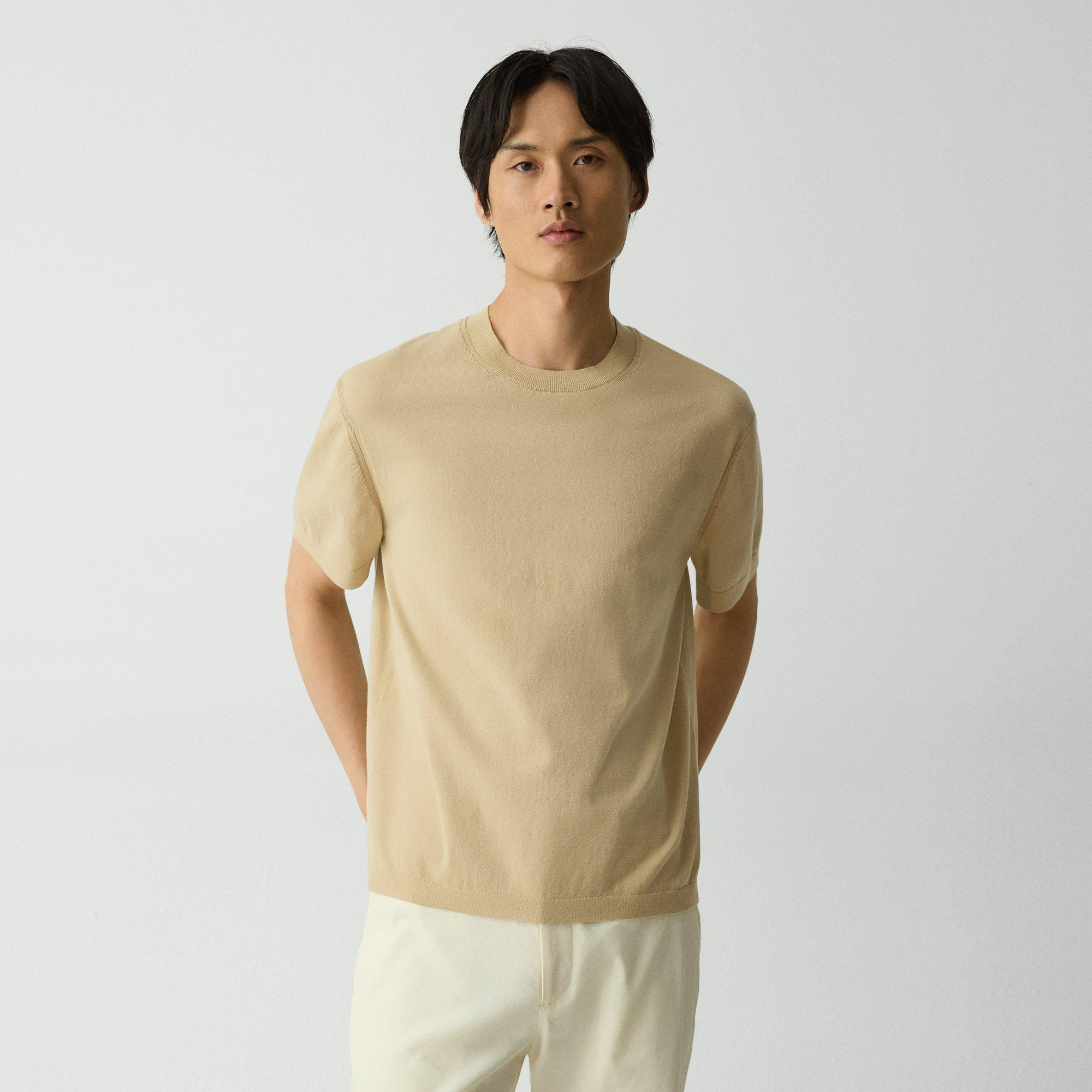 Relaxed Crewneck Tee in Cotton Light Twist - 2