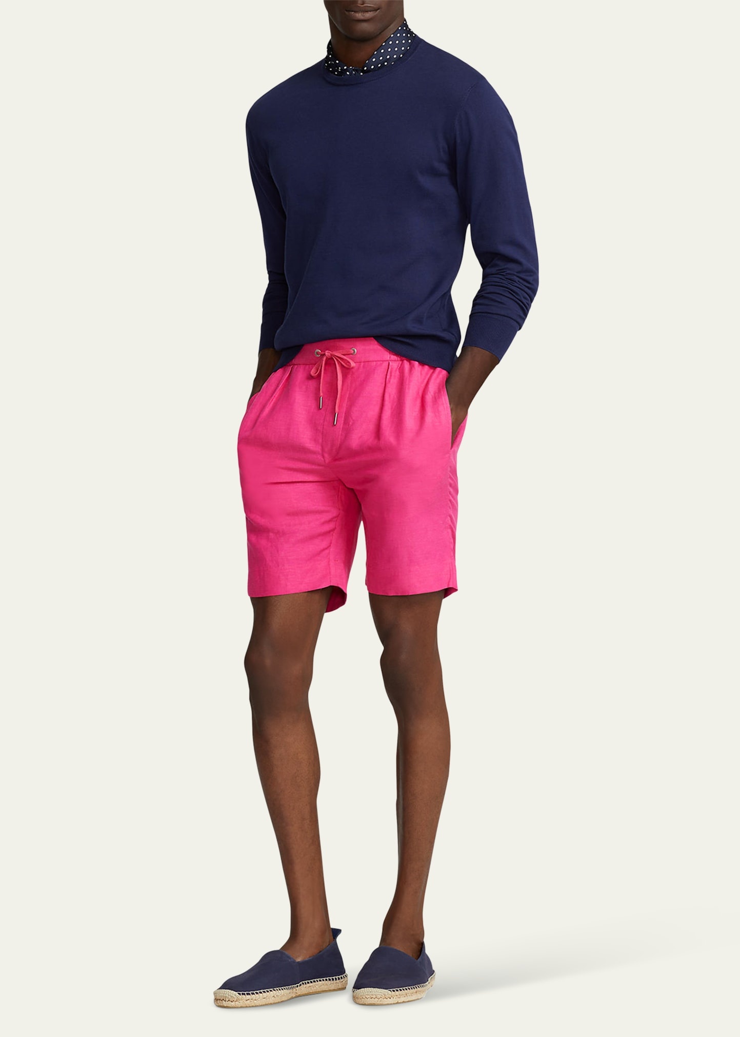 Men's Dorset Silk-Linen Shorts - 2