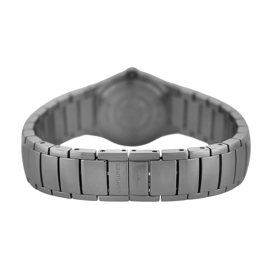 Pre-owned Longines Oposition Round Quartz Diamond Black Dial Ladies Watch L3.125.0.89.6 - 6