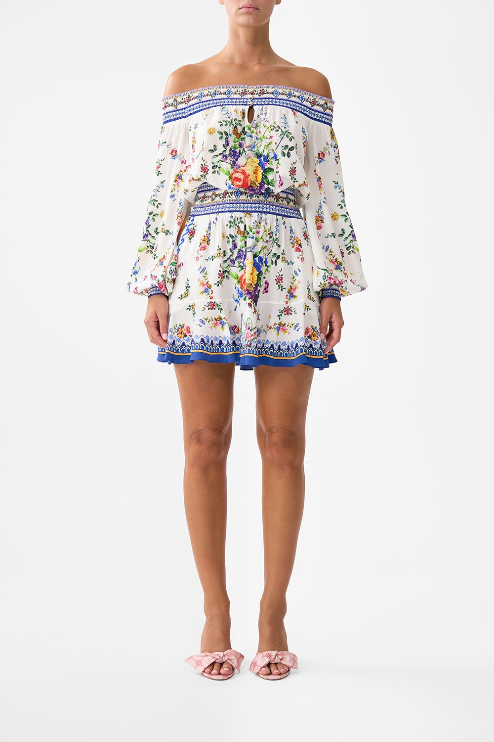 OFF SHOULDER SHORT DRESS - 2