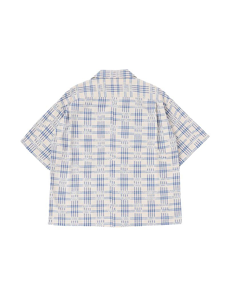 visvim CROSBY SHIRT S/S KASURI IVORY outlook