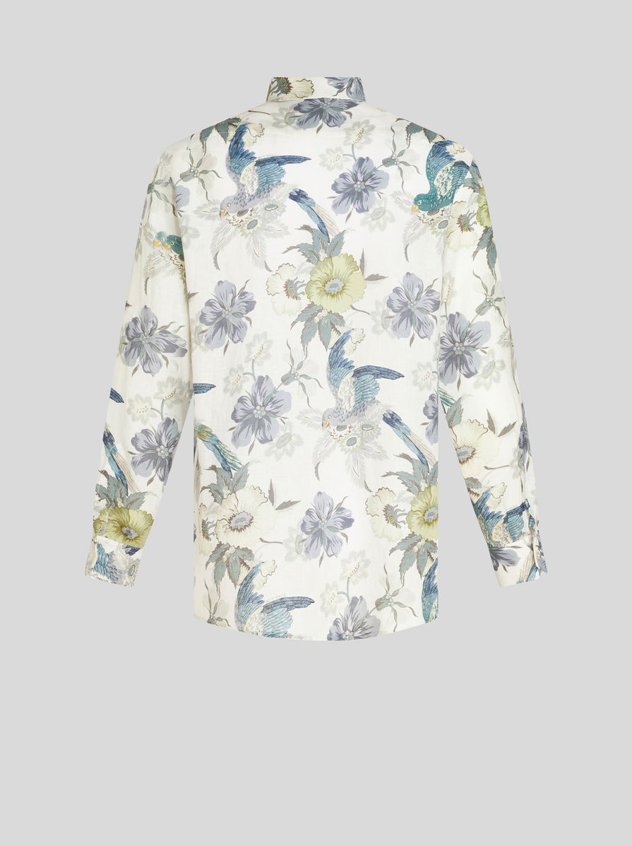 LINEN SHIRT WITH PRINT - 5