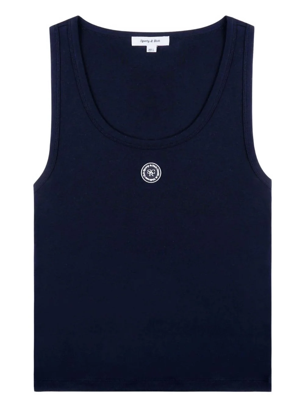 Baby logo-patch rib tank - 1