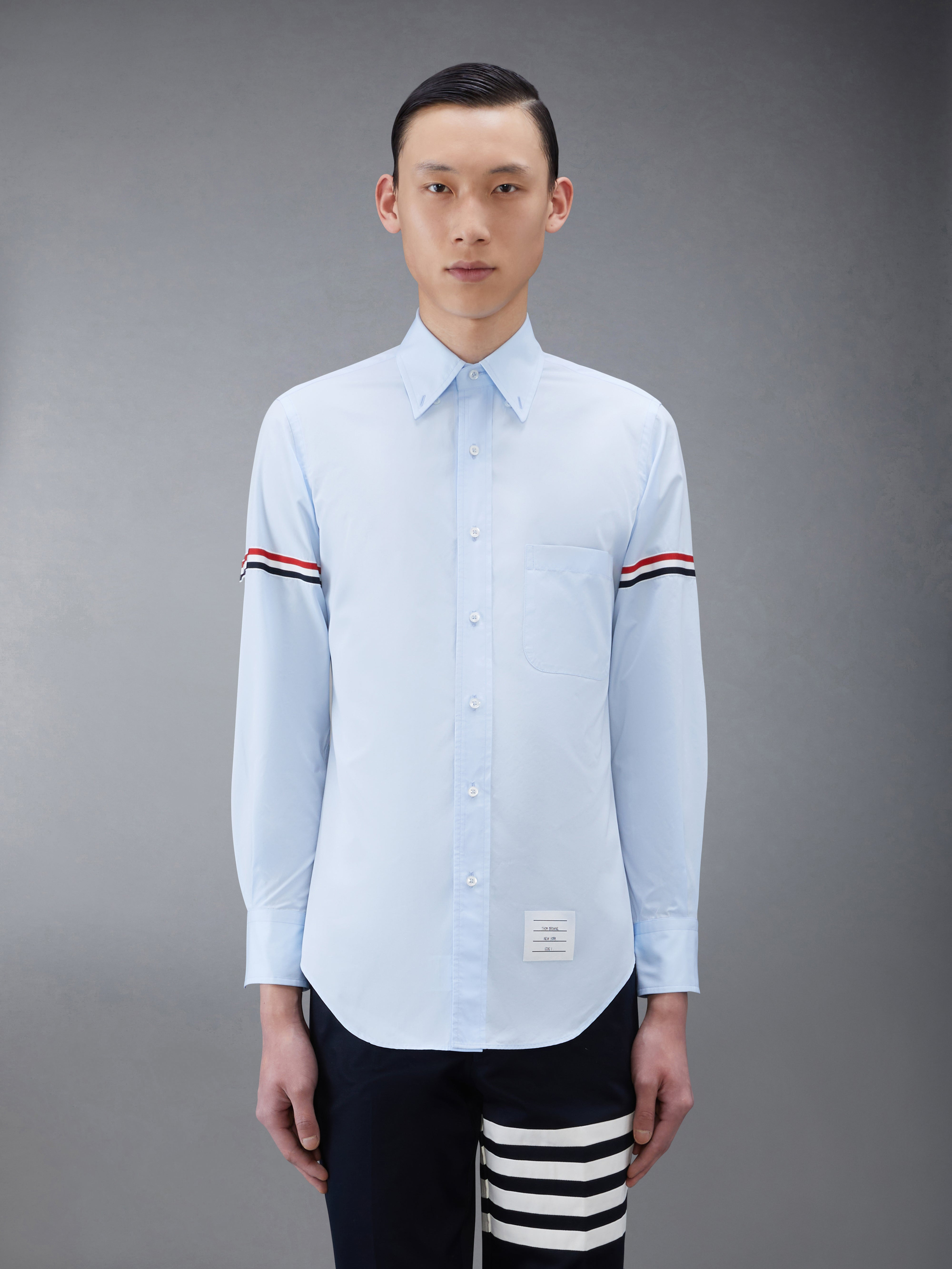 Poplin Grosgrain Armband Classic Shirt - 2