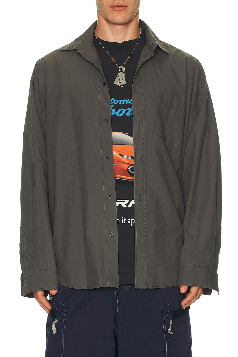 x Lamborghini Long Sleeve Layered Shirt - 3