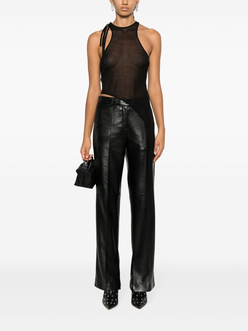 ANDREĀDAMO asymmetric sheer tank top outlook