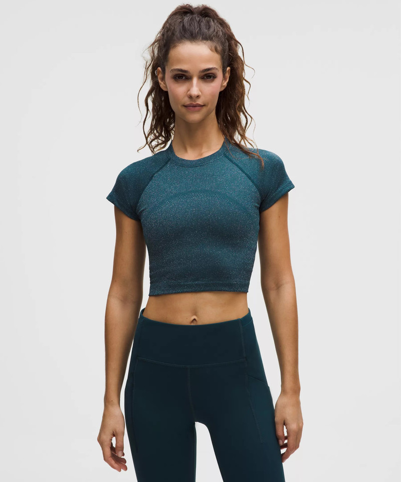 Swiftly Tech Cropped Short-Sleeve Shirt 2.0 *Sparkle 1