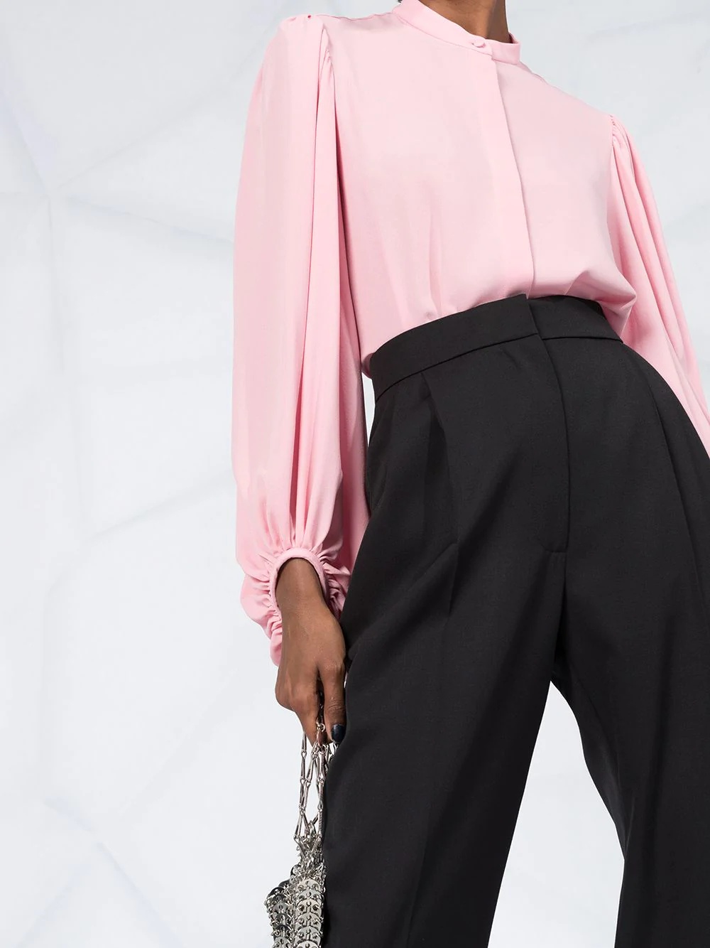 high-waisted tapered trousers - 5