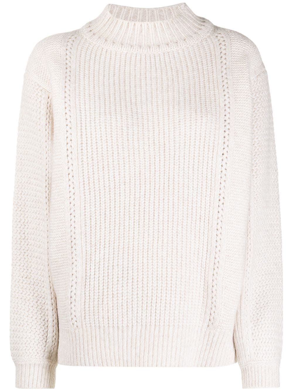 ribbed knit jumper - 1